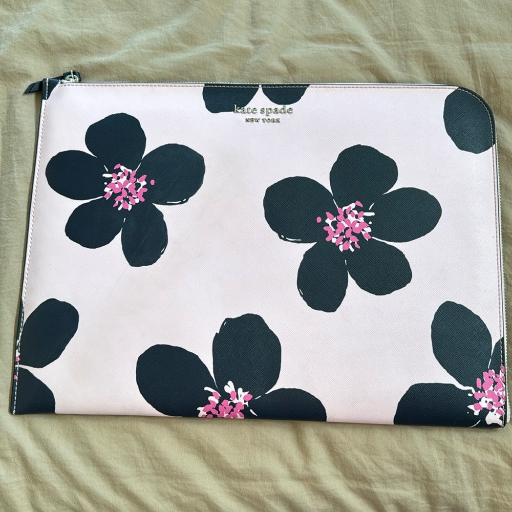 Kate Spade Pink Floral Laptop Case
